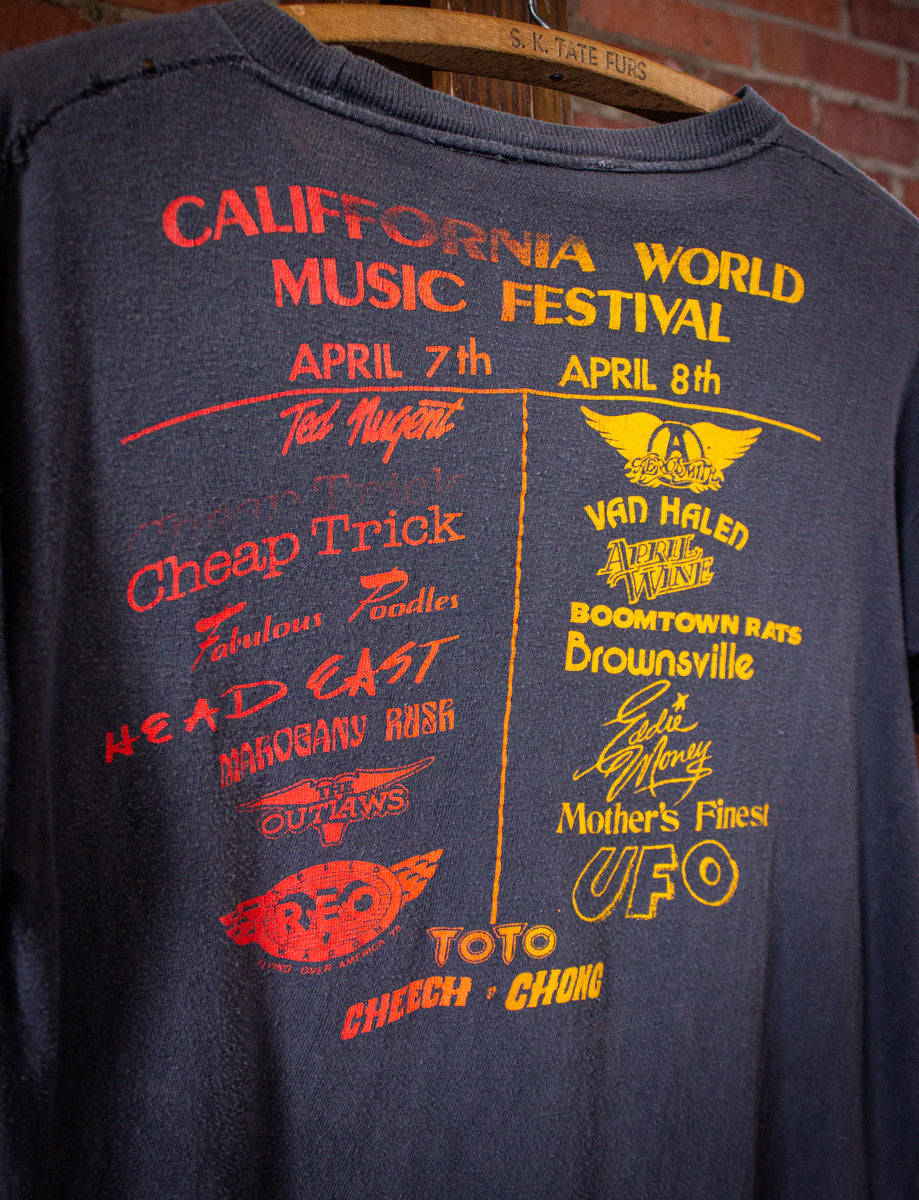Vintage California World Music Festival Concert T Shirt 1978 Medium