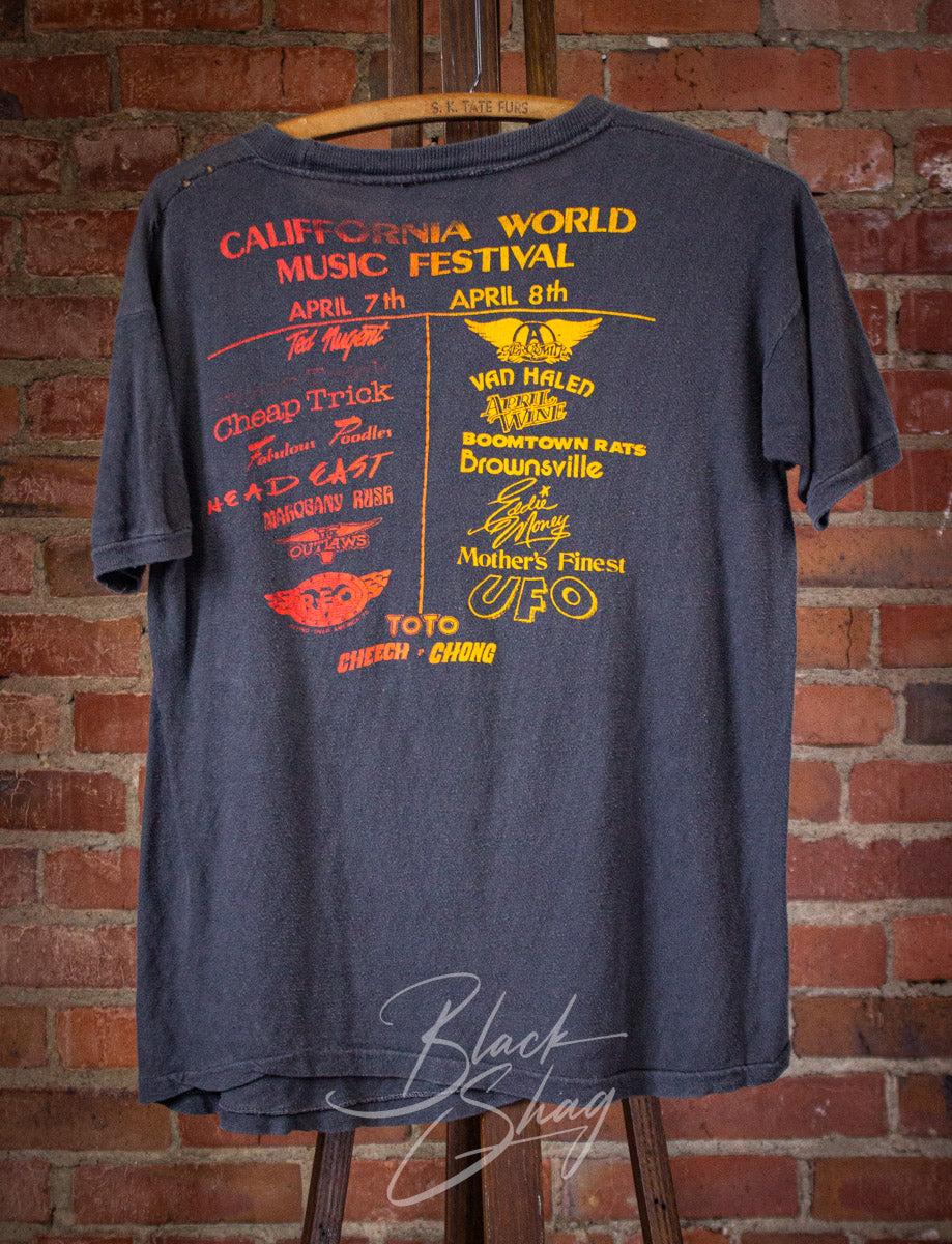 Vintage California World Music Festival Concert T Shirt 1978 Medium