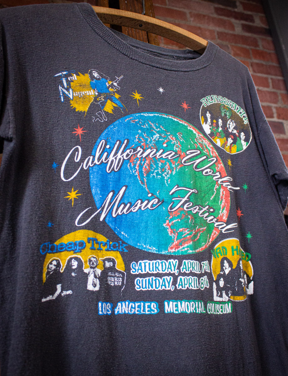 Vintage California World Music Festival Concert T Shirt 1978 Medium
