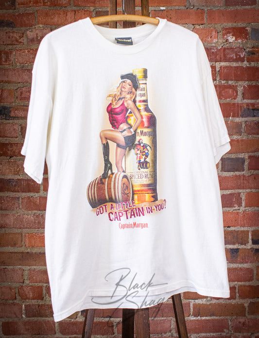 Vintage Captain Morgan Graphic T Shirt Y2K XL