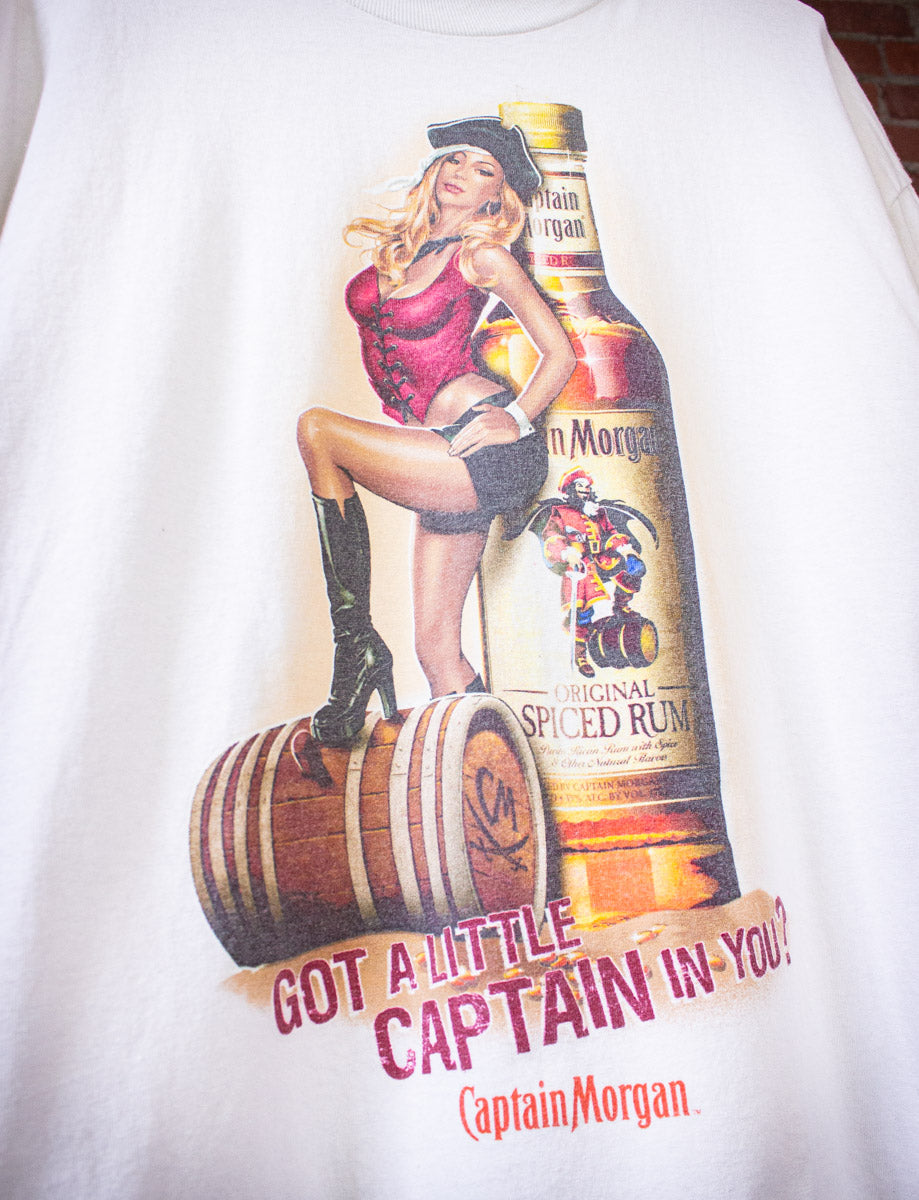 Vintage Captain Morgan Graphic T Shirt Y2K XL