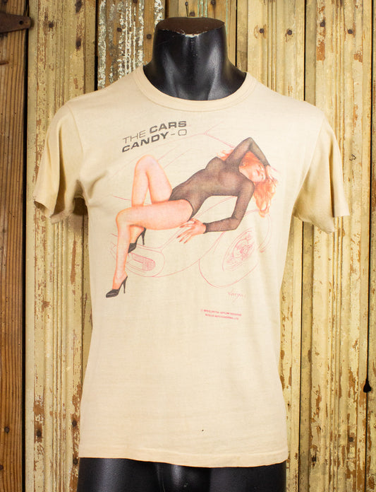 Vintage Cars Candy-O Concert T Shirt 1979 Tan Small