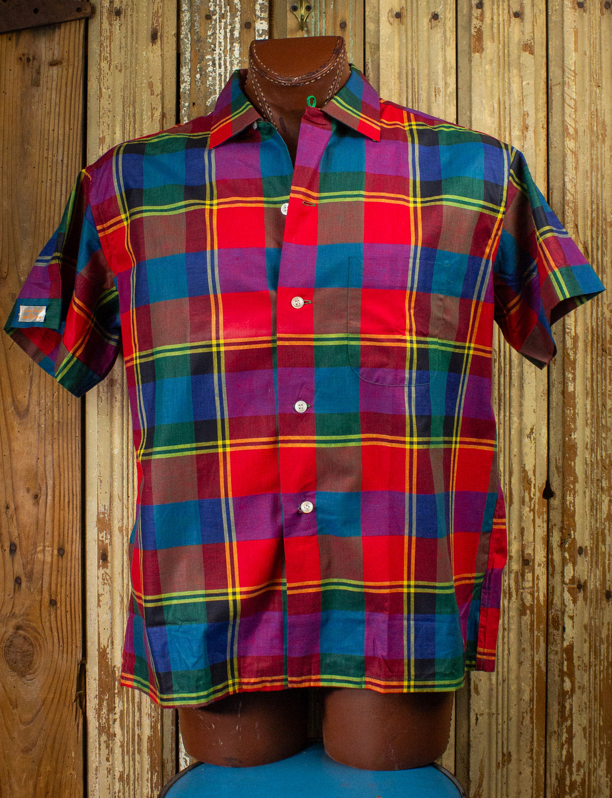 Vintage Cavalier Plaid Shirt 60s XL