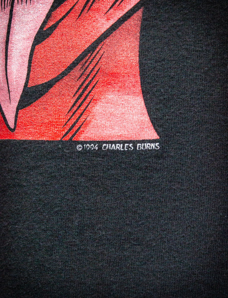 Vintage Charles Burns Devil Graphic T Shirt 1994 XL – Black Shag