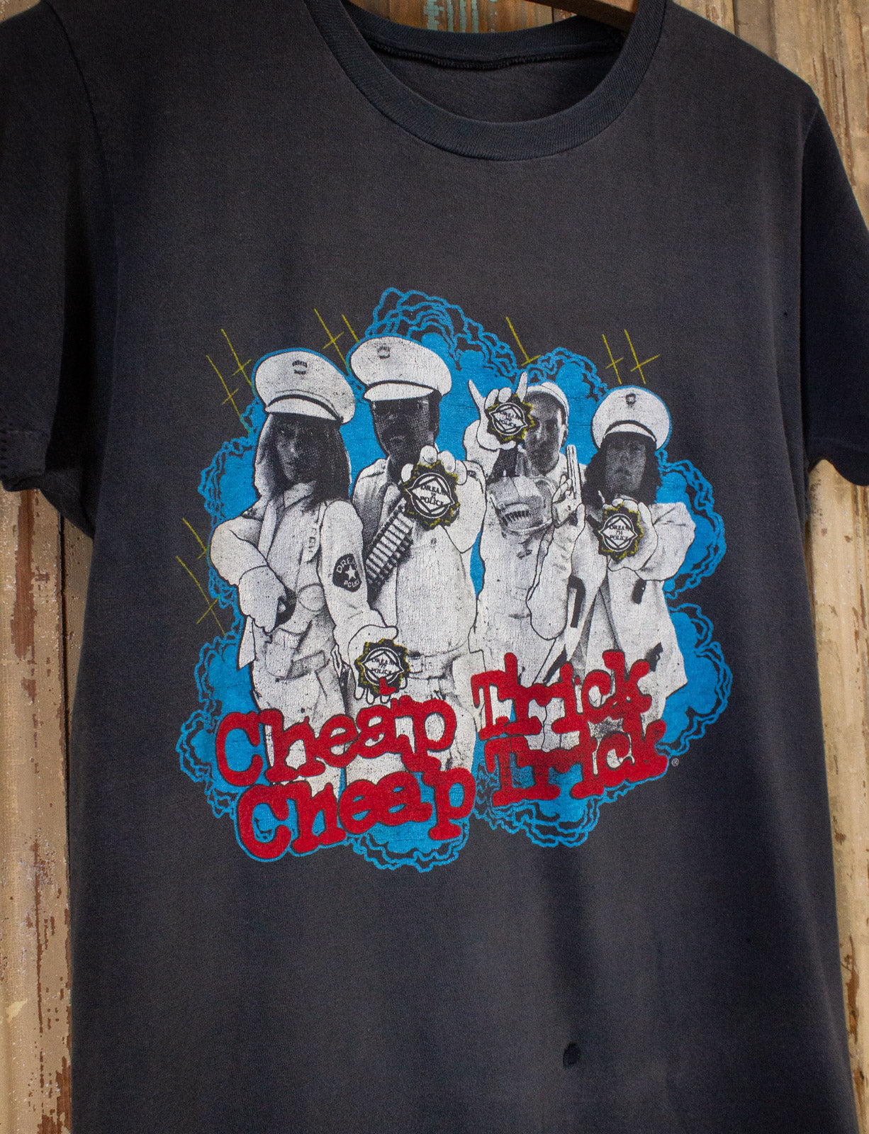 Vintage Cheap Trick Dream Police Concert T Shirt 1979 Black Small/Medium