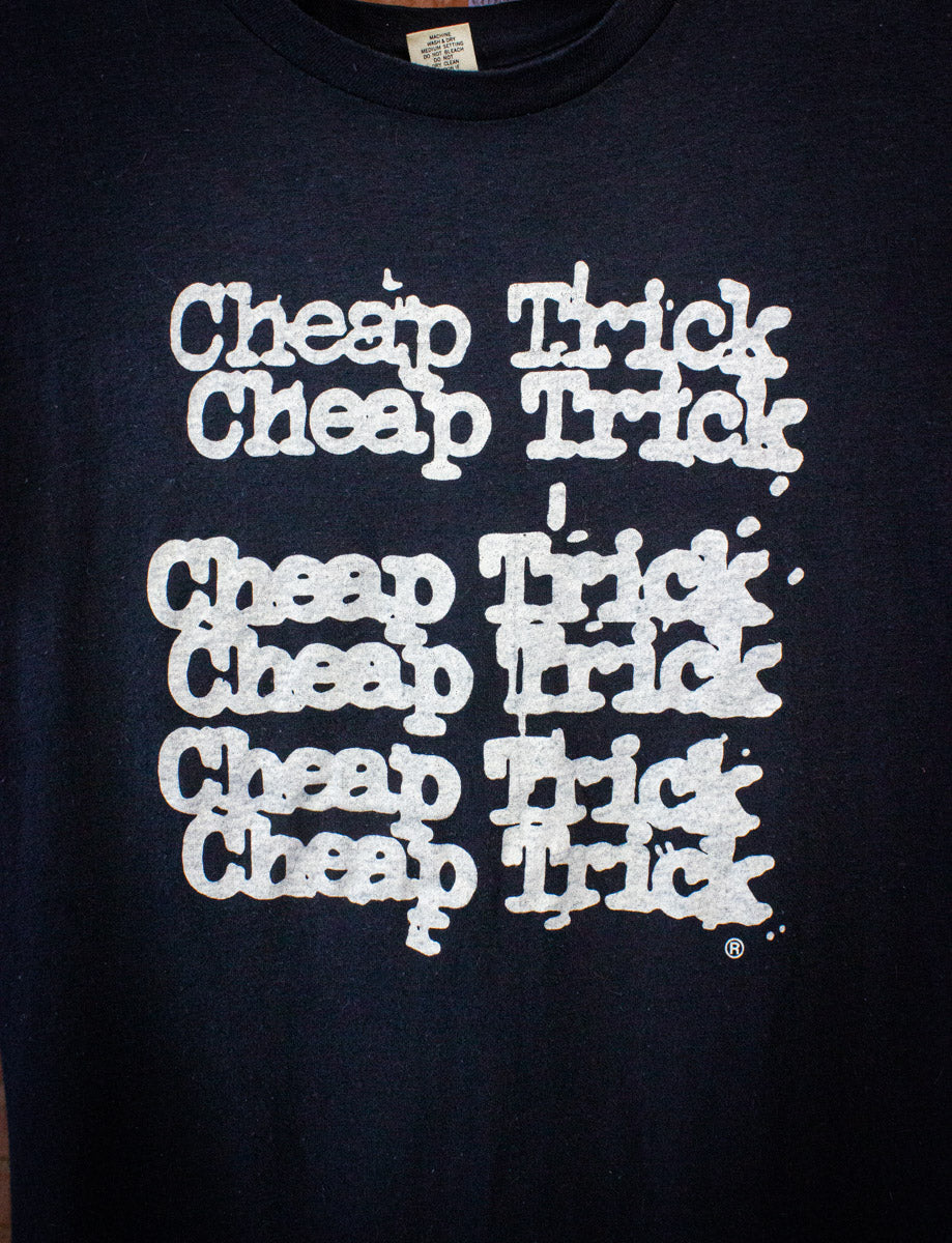 Vintage Cheap Trick On Tour Concert T Shirt 1980 Black Medium