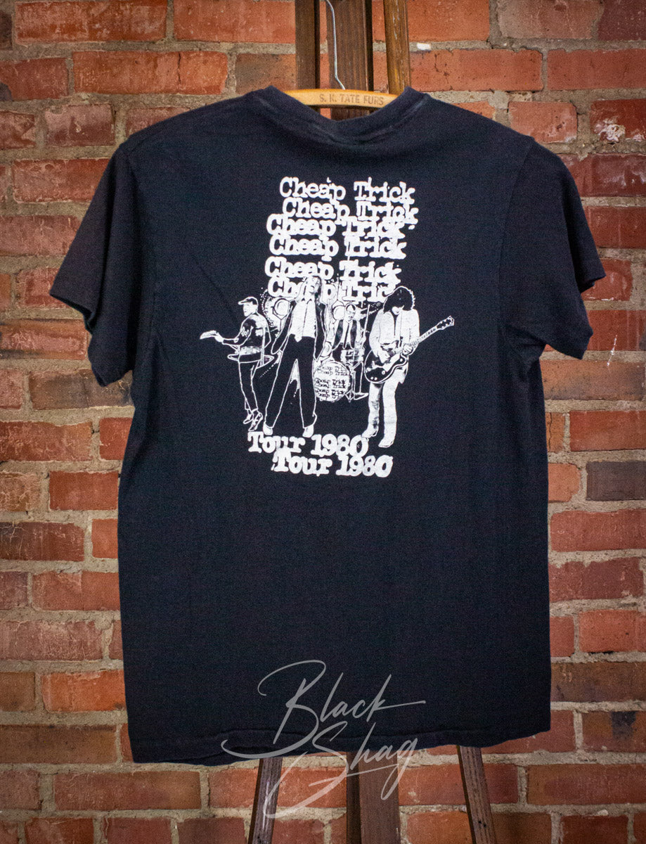 Vintage Cheap Trick Tour Concert T Shirt 1980 Black Small