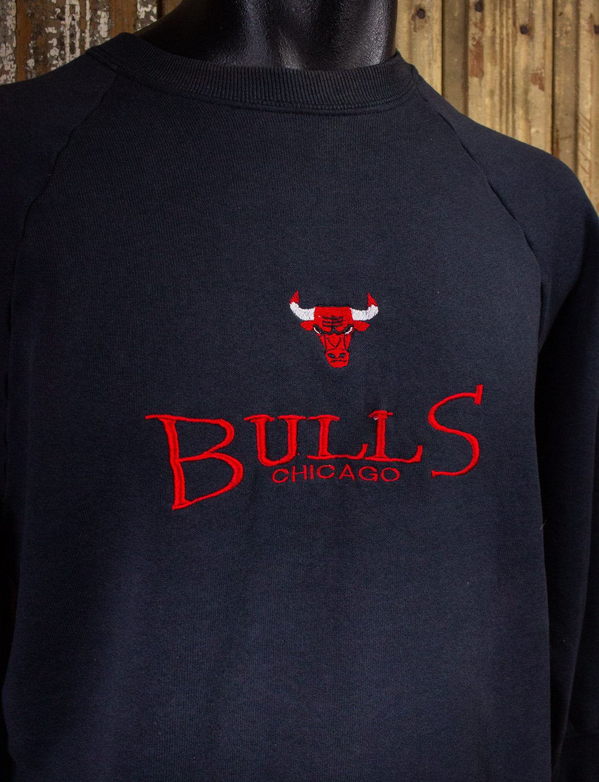 Vintage Chicago Bulls Sweatshirt 90s Black Large