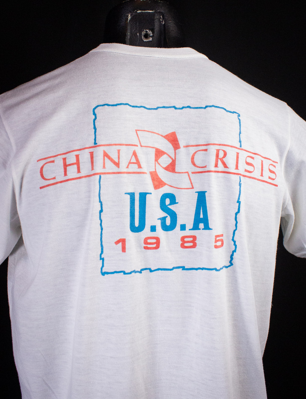 Vintage China Crisis Concert T Shirt 1985 White Medium