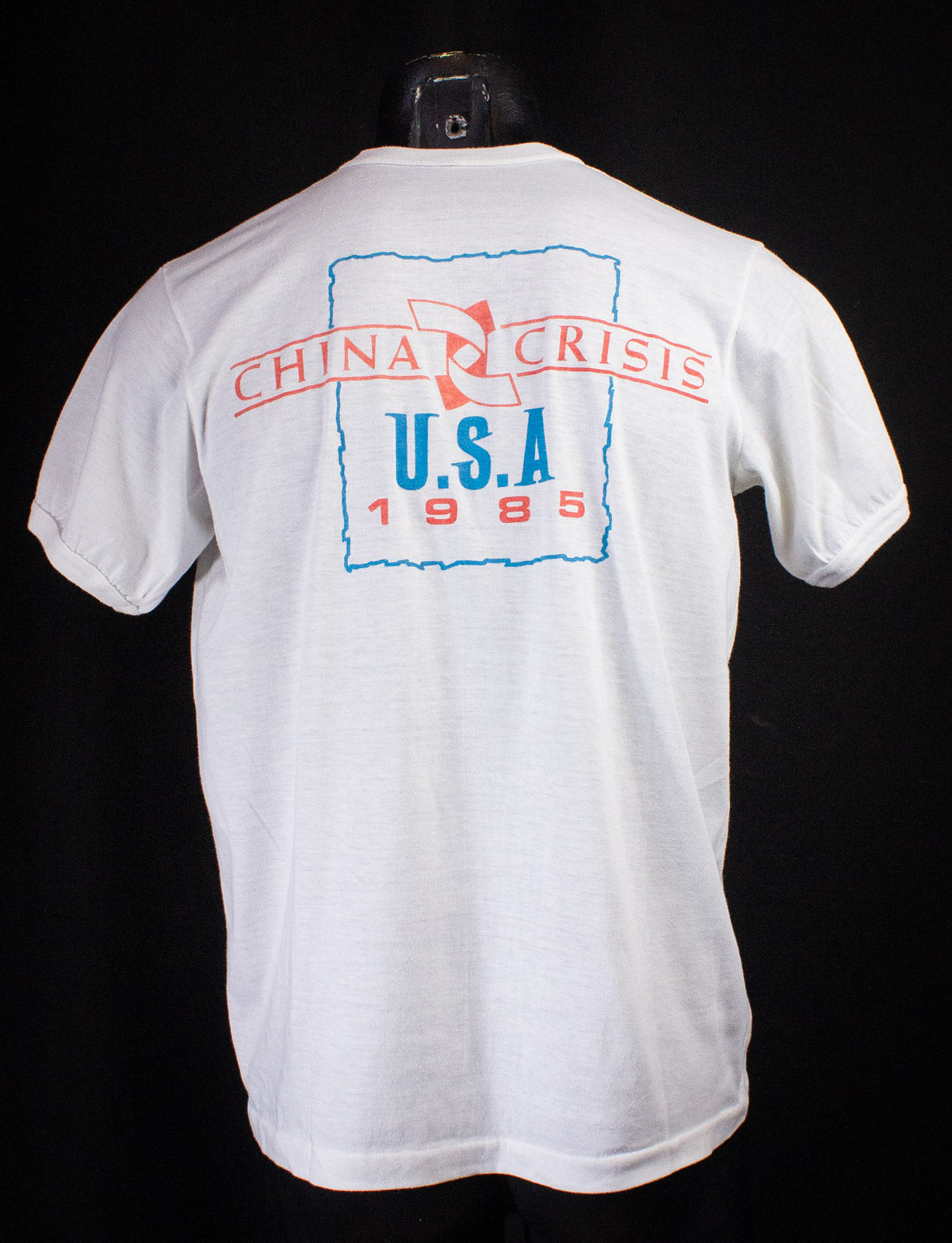 Vintage China Crisis Concert T Shirt 1985 White Medium