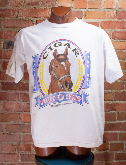 Vintage Cigar Horse Graphic T-Shirt 1996 XL