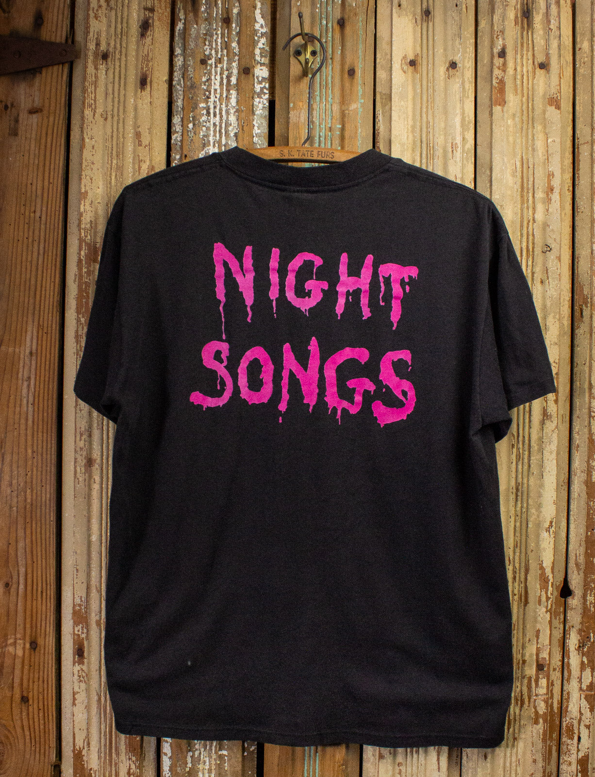 Vintage Cinderella Night Songs Concert T Shirt 80s Black Large