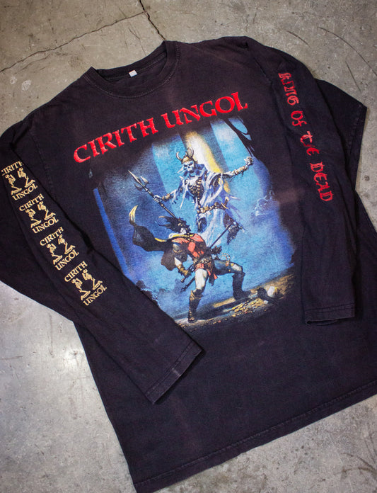 Vintage Cirith Ungol King of the Dead Long Sleeve Concert T Shirt 1984 Black Large