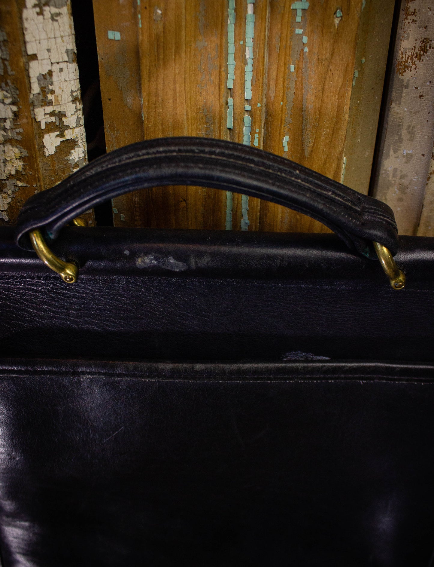 Vintage 90s Coach Station Bag Black Leather Crossbody Purse