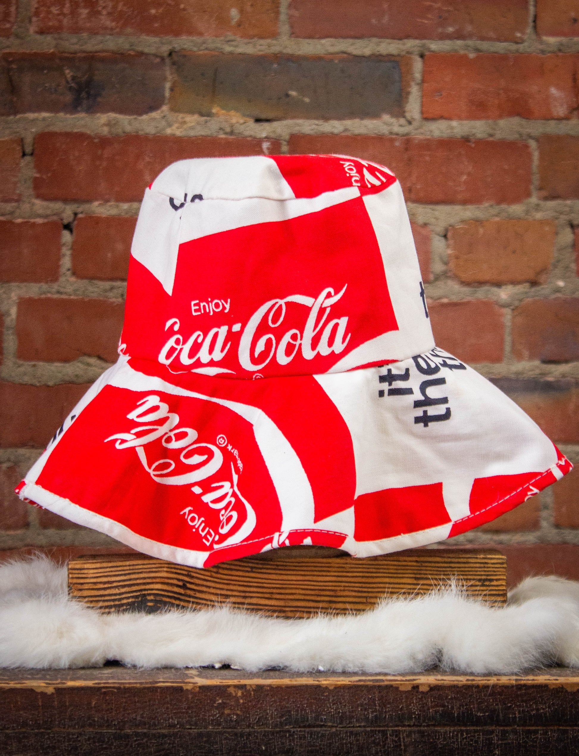 Vintage Coca Cola Floppy Bucket Hat 70s Small