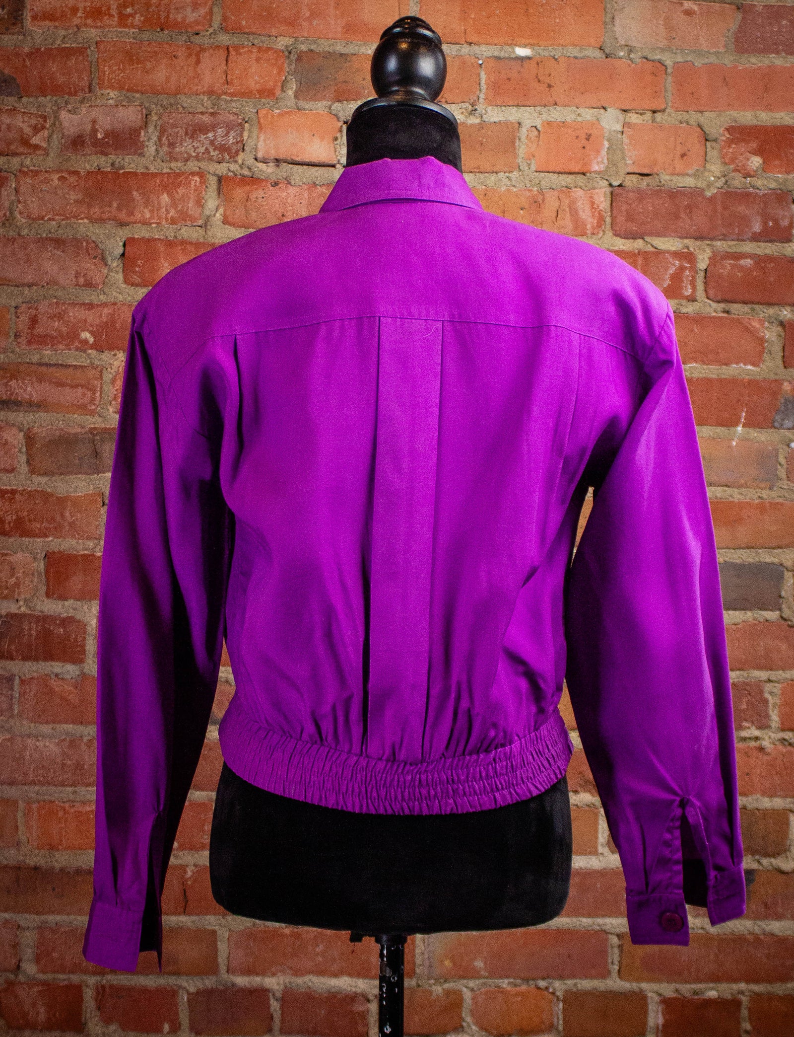 Vintage Colorayons Cropped Purple Jacket 80s Small