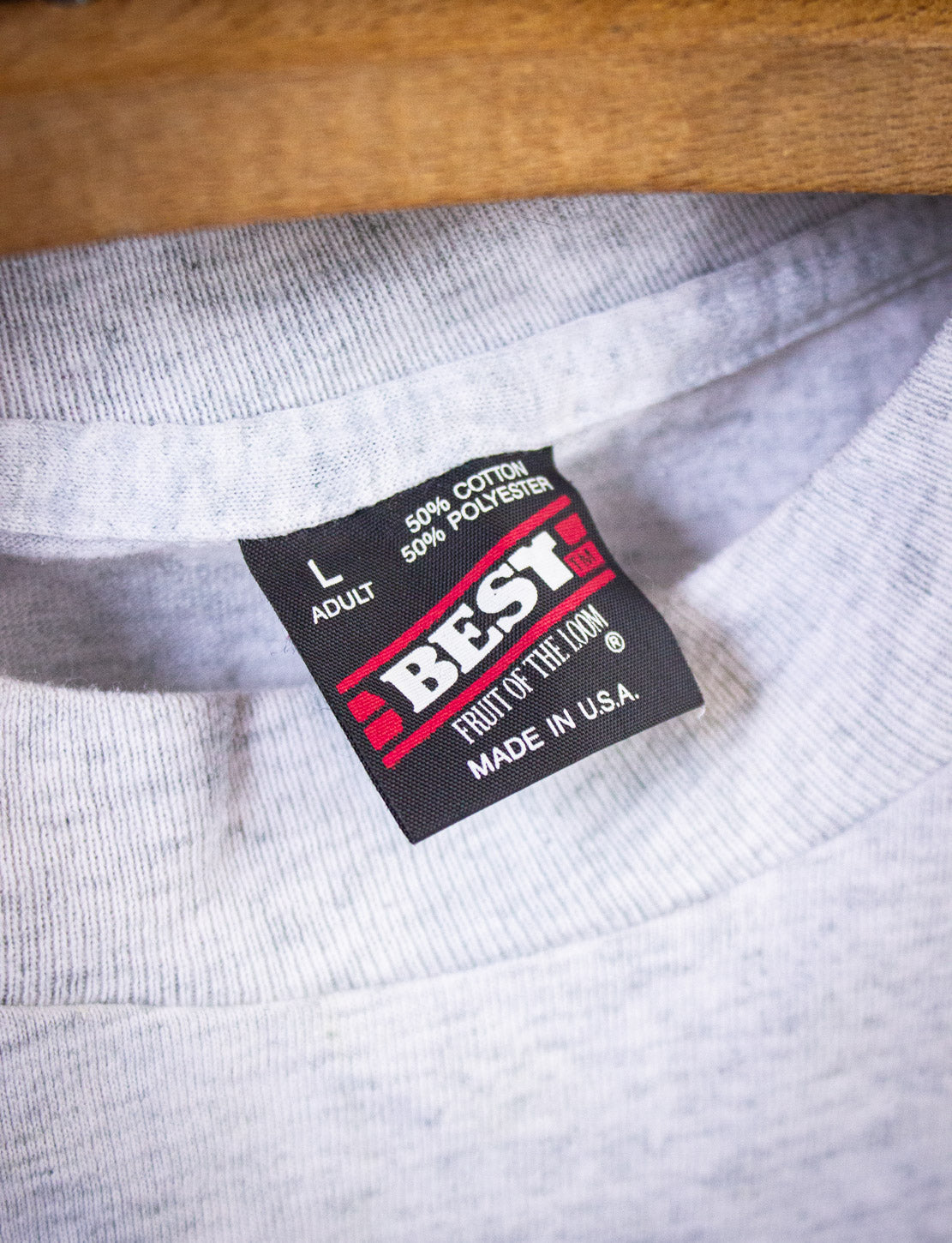 Vintage Cowboy Hats & Boots Graphic T Shirt 90s Gray Large