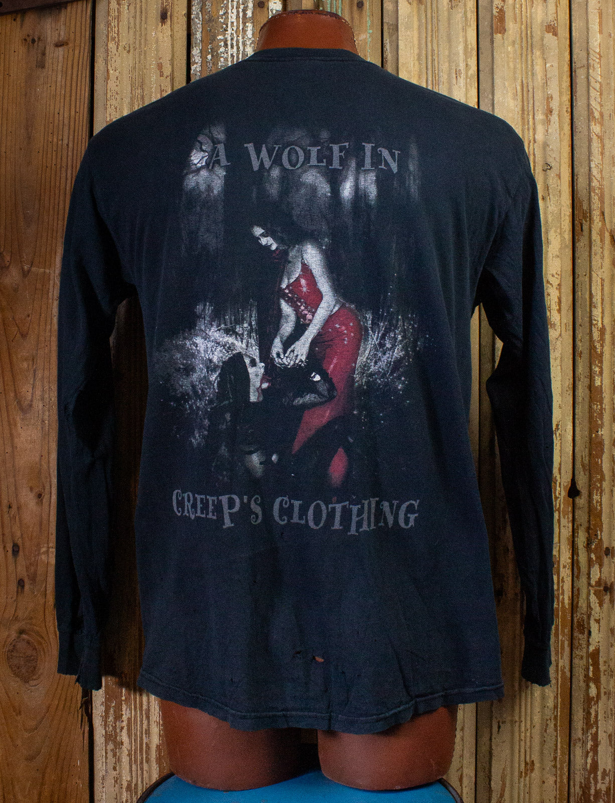 Vintage Cradle of Filth Concert T Shirt Wolf In Creep's Clothing Long Sleeve 2002 Large