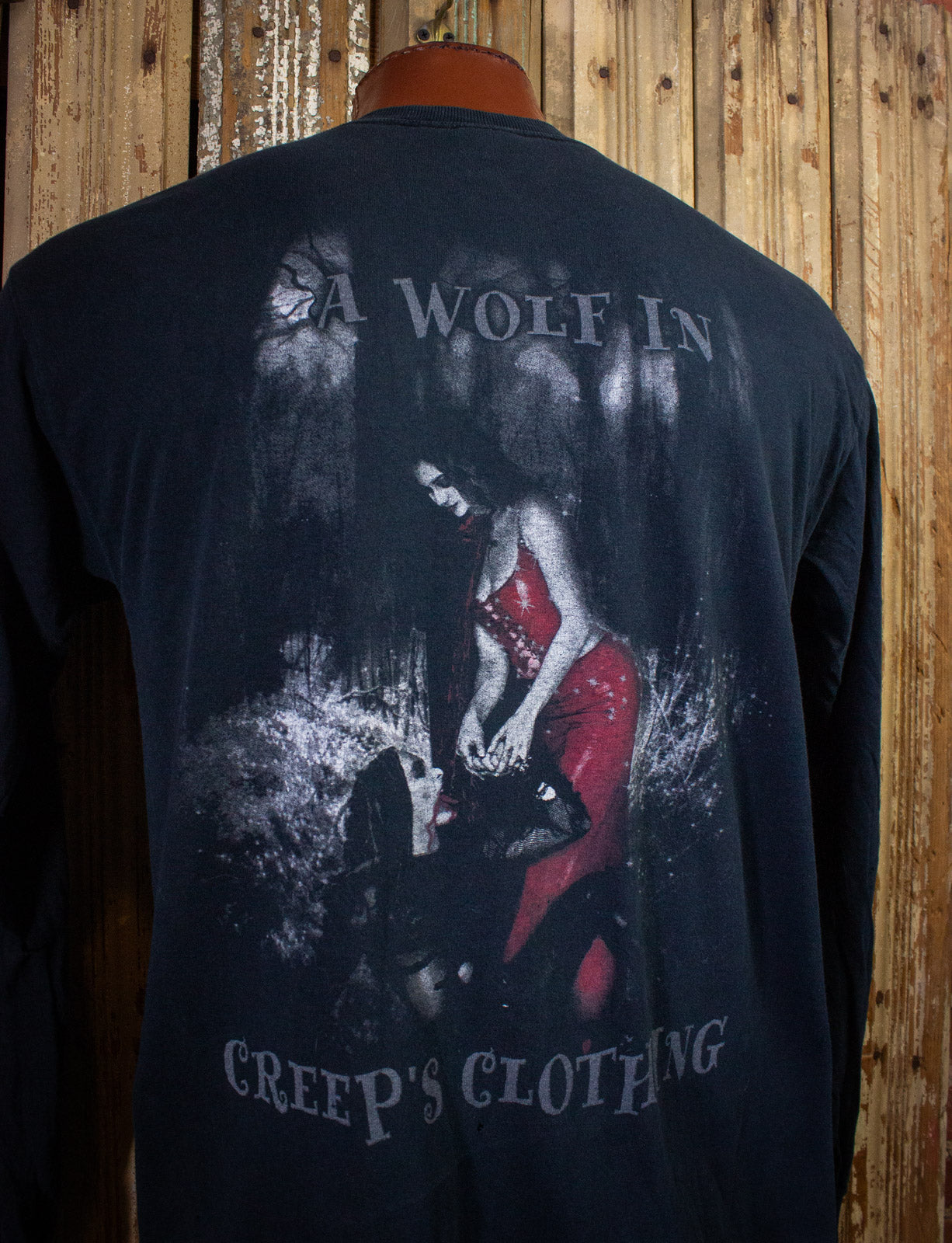 Vintage Cradle of Filth Wolf In Creep's Clothing Long Sleeve Concert T Shirt 2002 Black Large