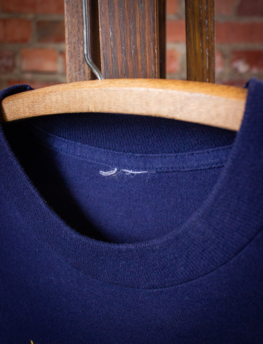 Vintage Crosby Stills and Nash Wooden Ships Concert T Shirt 1996 Blue XL