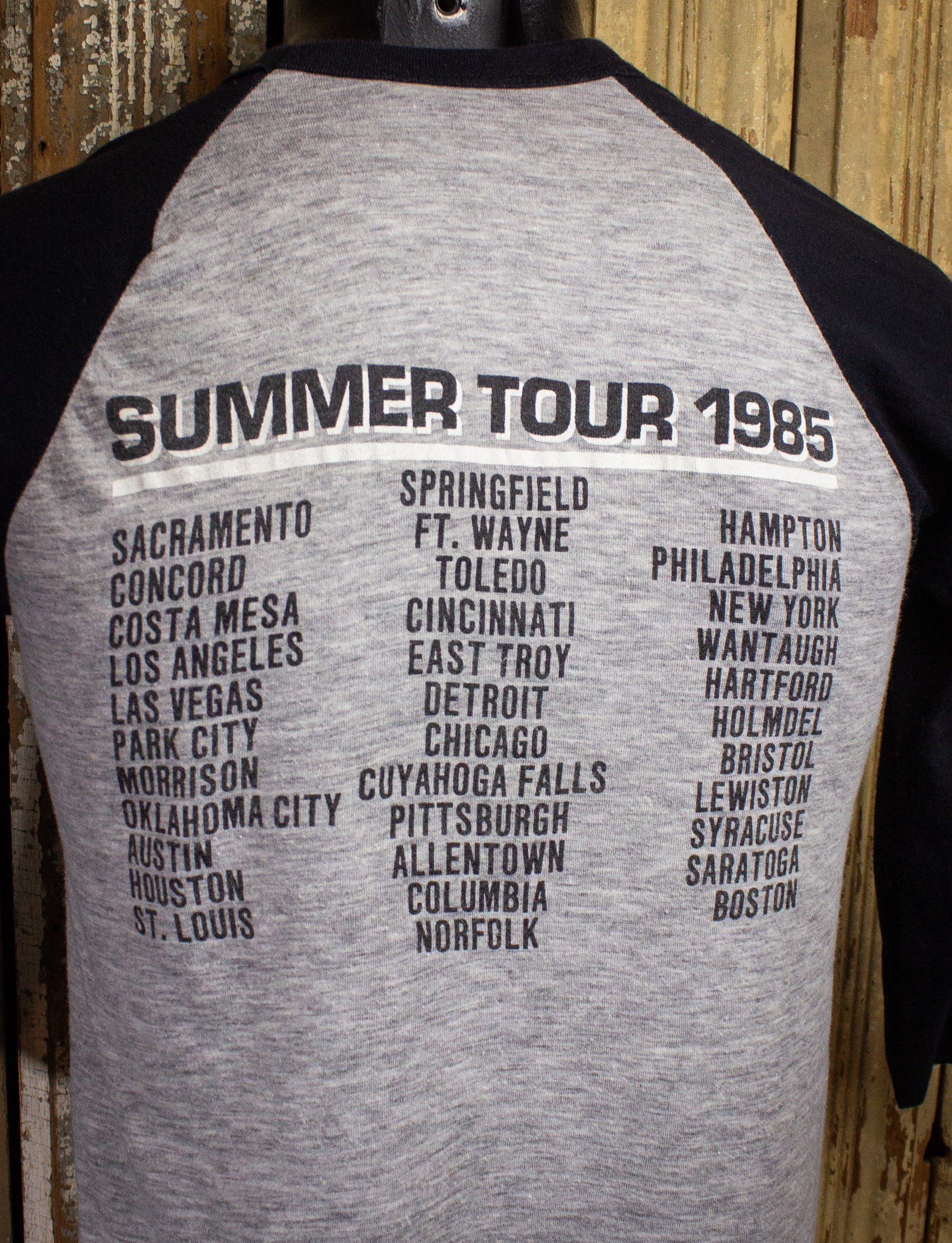 Vintage Crosby Stills & Nash Raglan Concert T Shirt 1985 Small