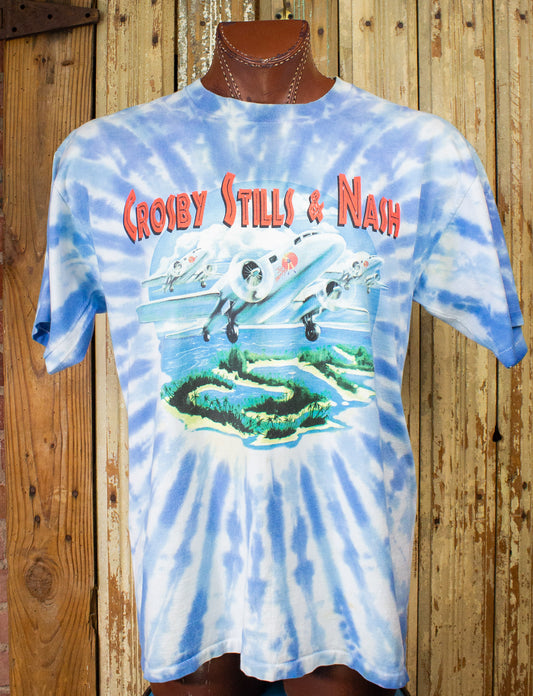 Vintage Crosby Stills & Nash Concert T shirt 2001 Tie Dye XL