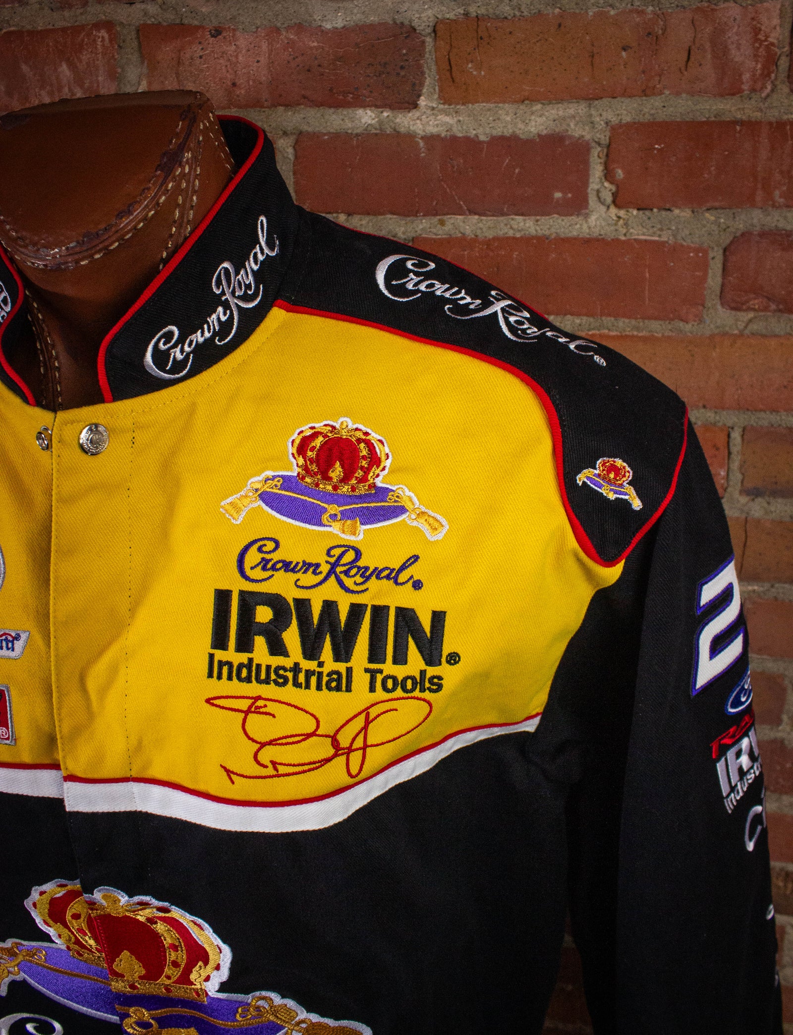 Vintage Jamie McMurray Crown Royal Nascar Racing Jacket Deadstock