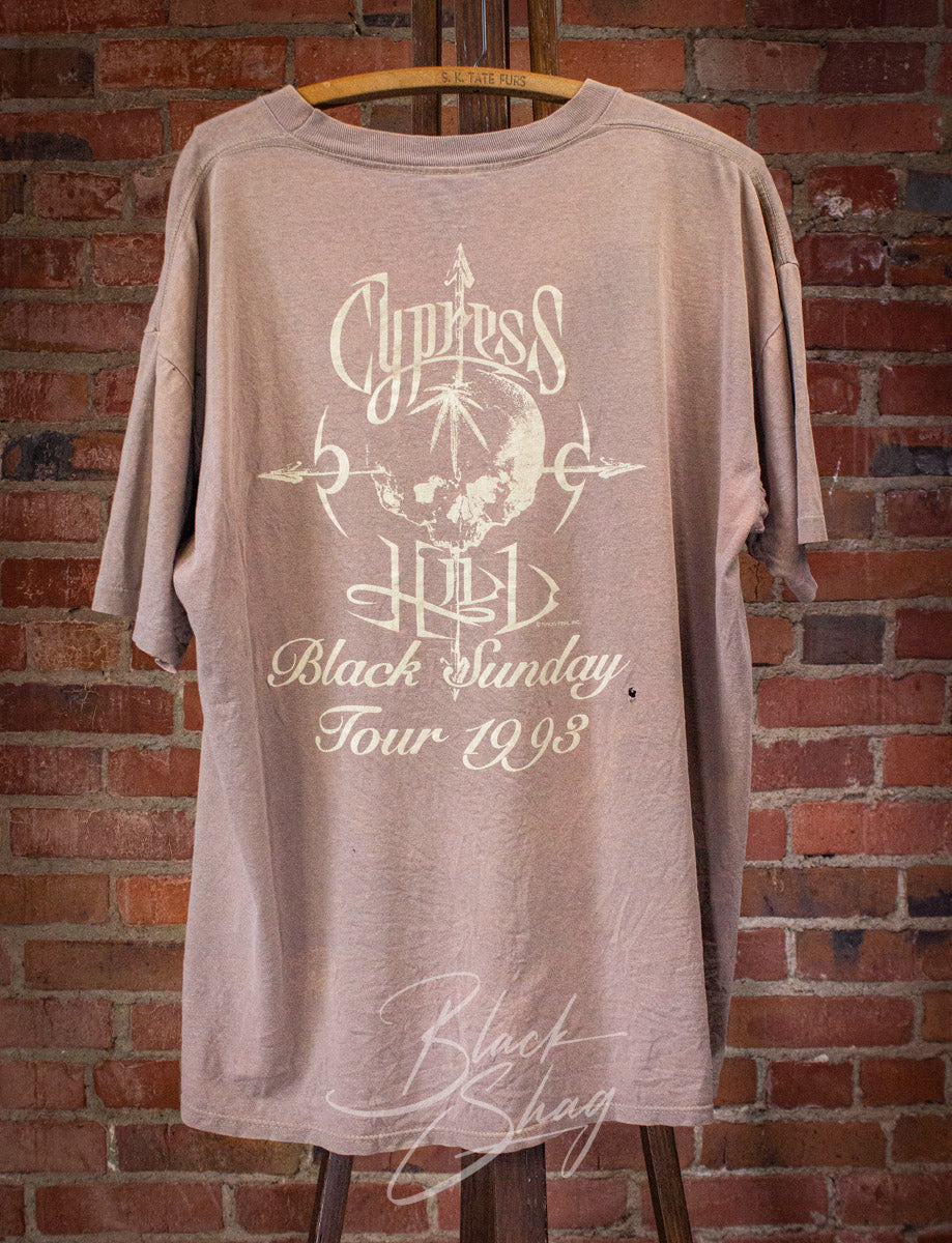 Cypress Hill Tシャツ アイボリー　ビンテージ Vintage Cypress Hill Black Sunday Tour Concert T Shirt 1993 Tan XL