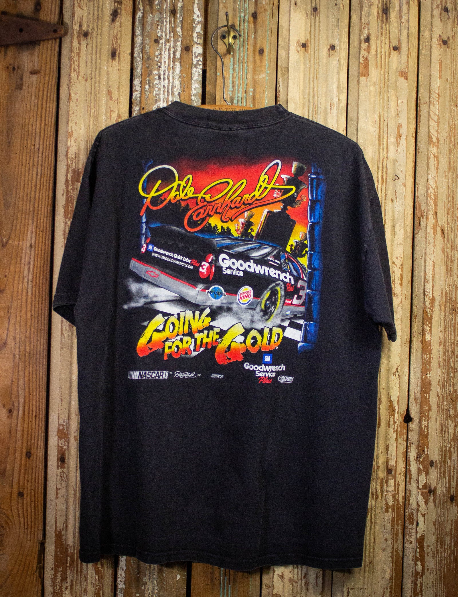 Vintage Dale Earnhardt Treasures of a Champion Nascar Graphic T Shirt Black XL