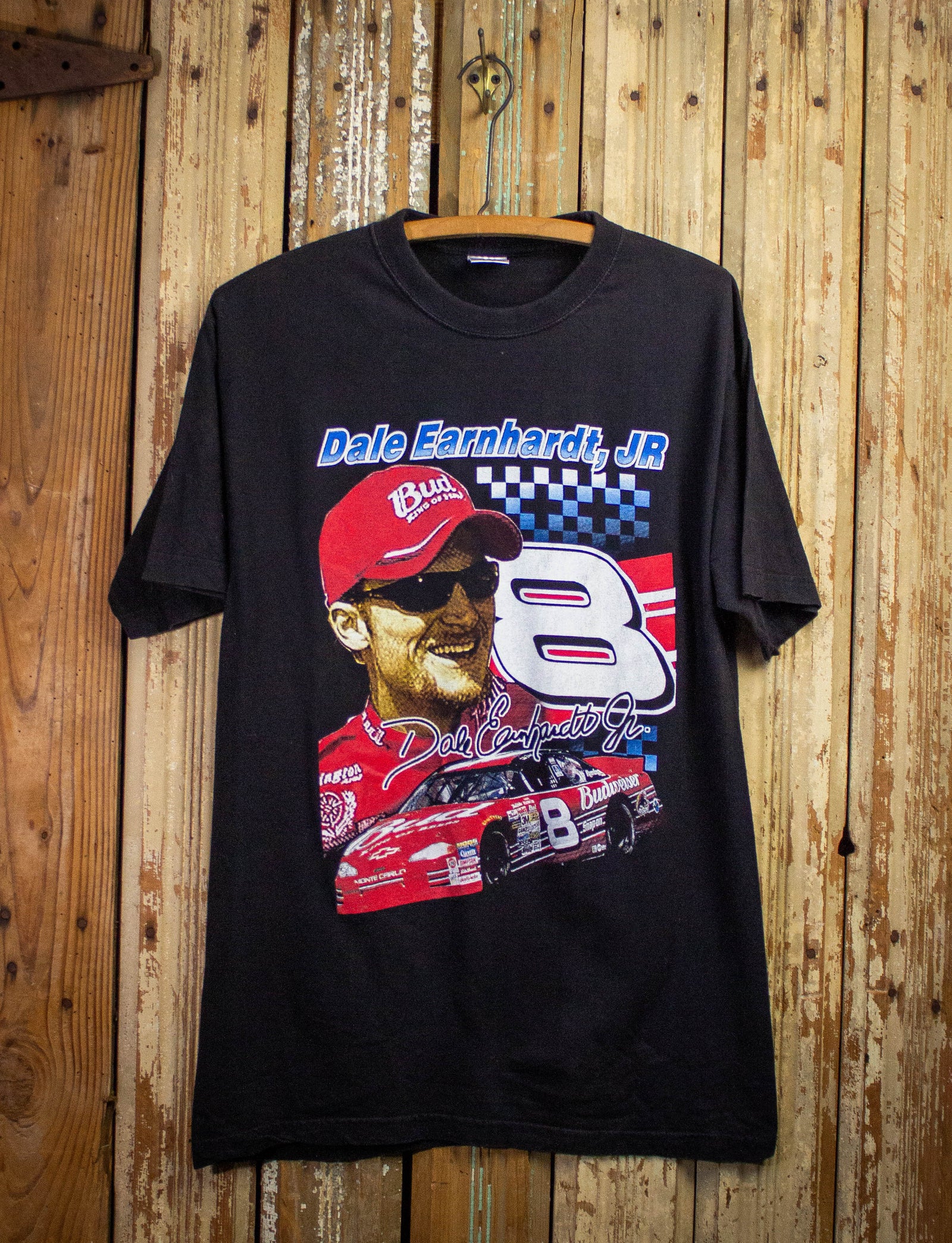 Vintage Dale Earnhardt Jr Nascar Graphic T Shirt 2000s Black Medium