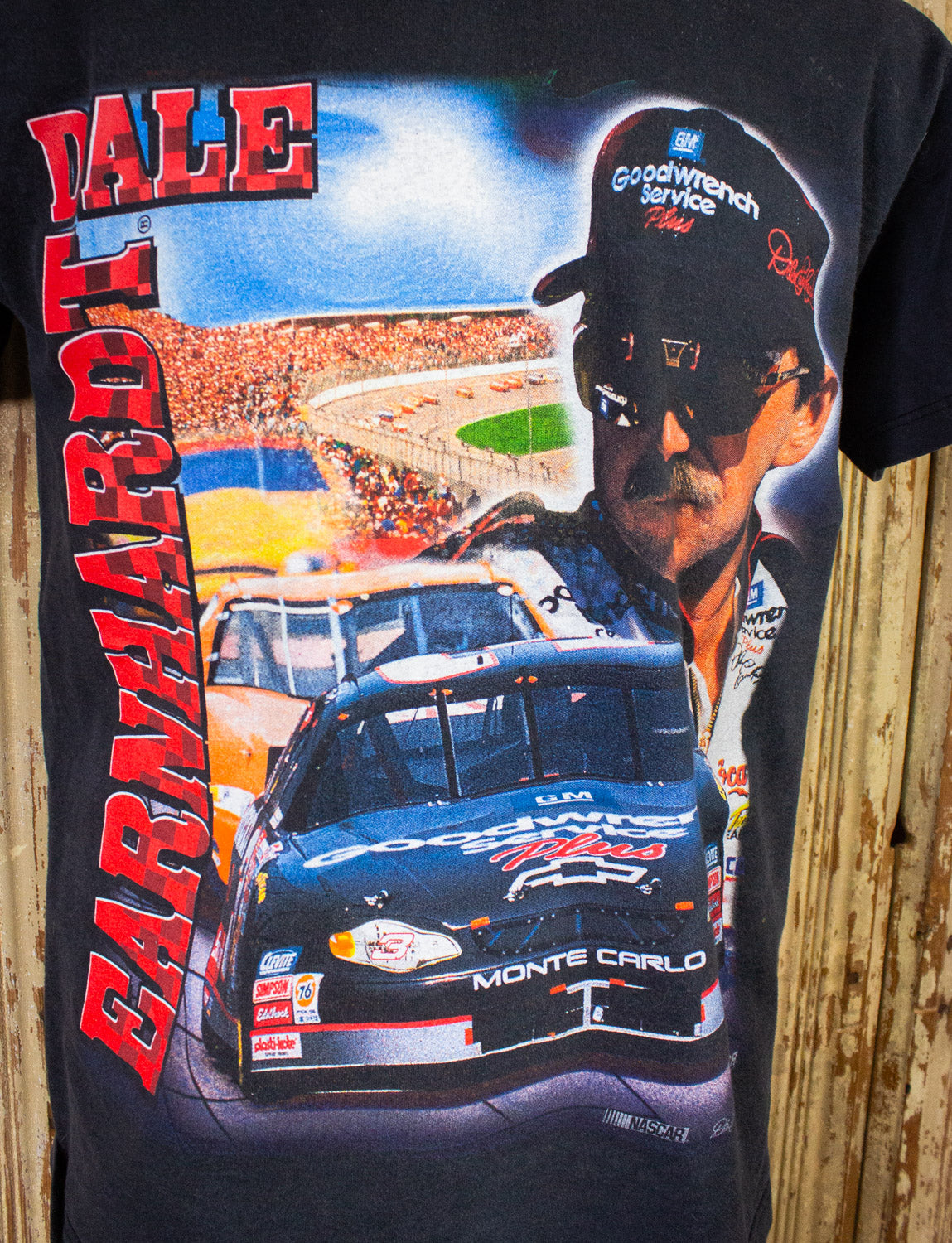 Vintage Dale Earnhardt Nascar Racing Graphic T Shirt 90s Black Medium