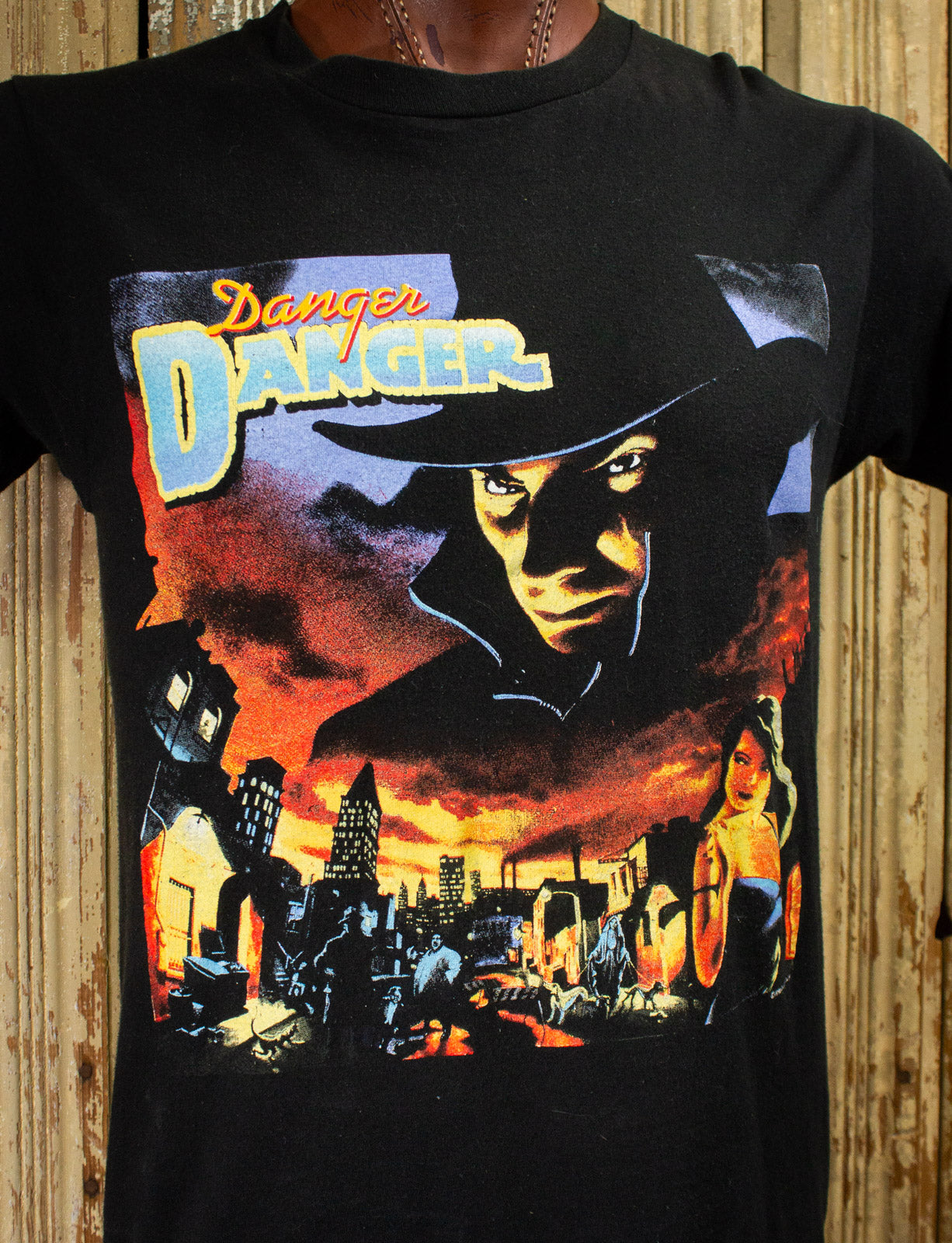 Vintage Danger Danger Naughty Tour Concert T Shirt 1990 Black Medium