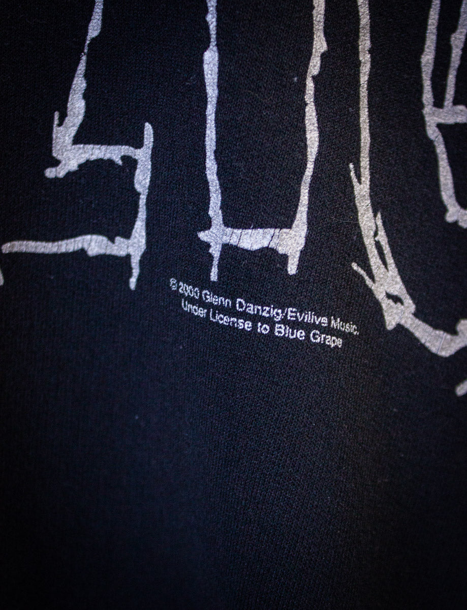 Vintage Danzig Concert Hoodie 2000 Black Large