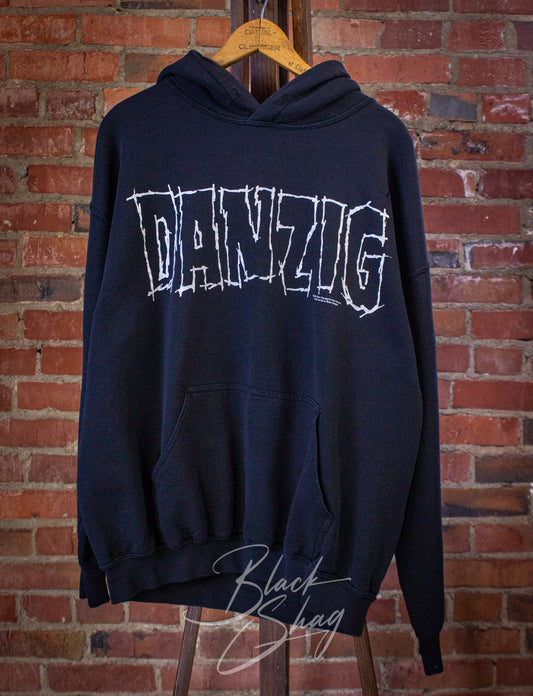 Vintage Danzig Concert Hoodie 2000 Black Large