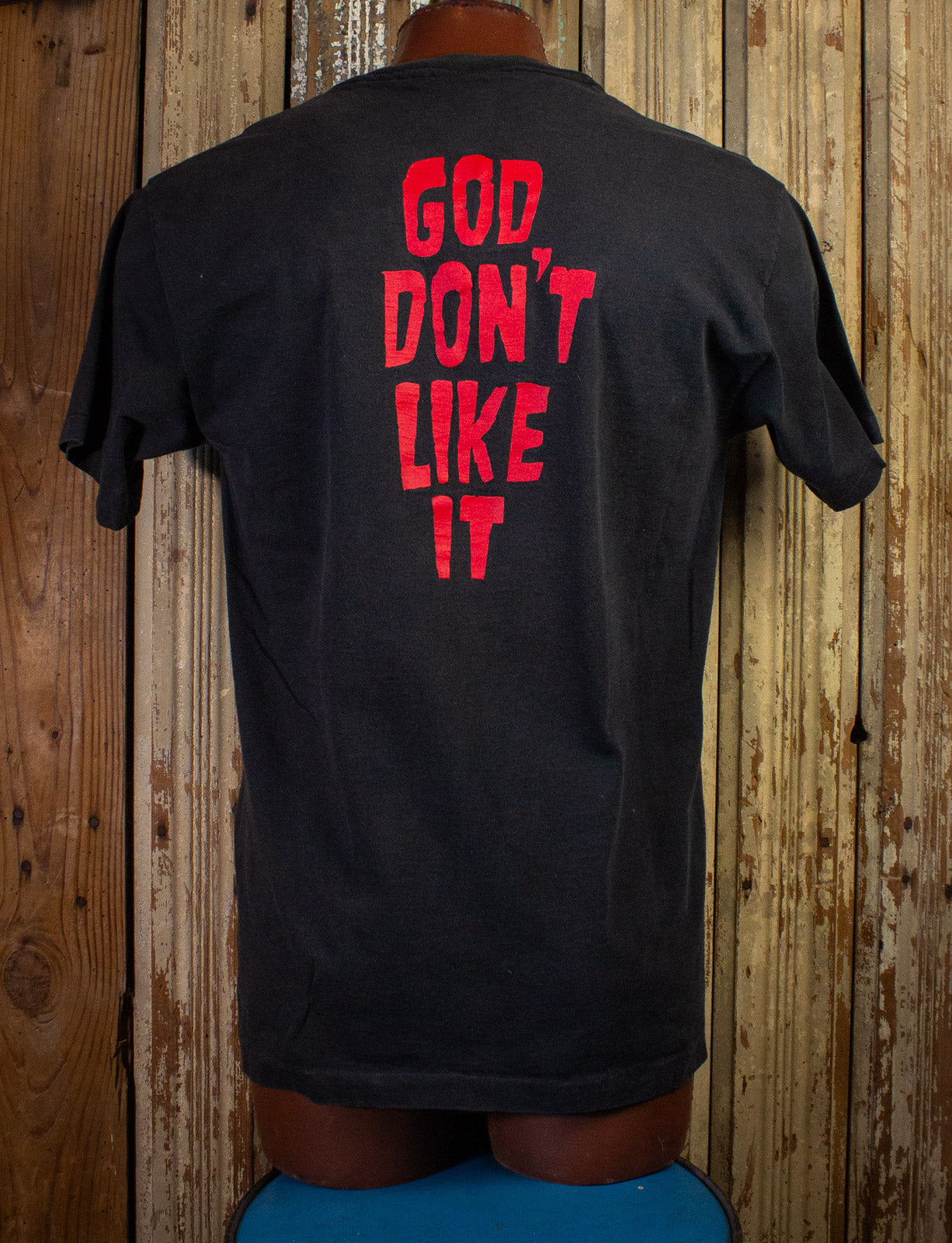 Vintage Danzig God Don't Like It Concert T Shirt 1988 Black XL