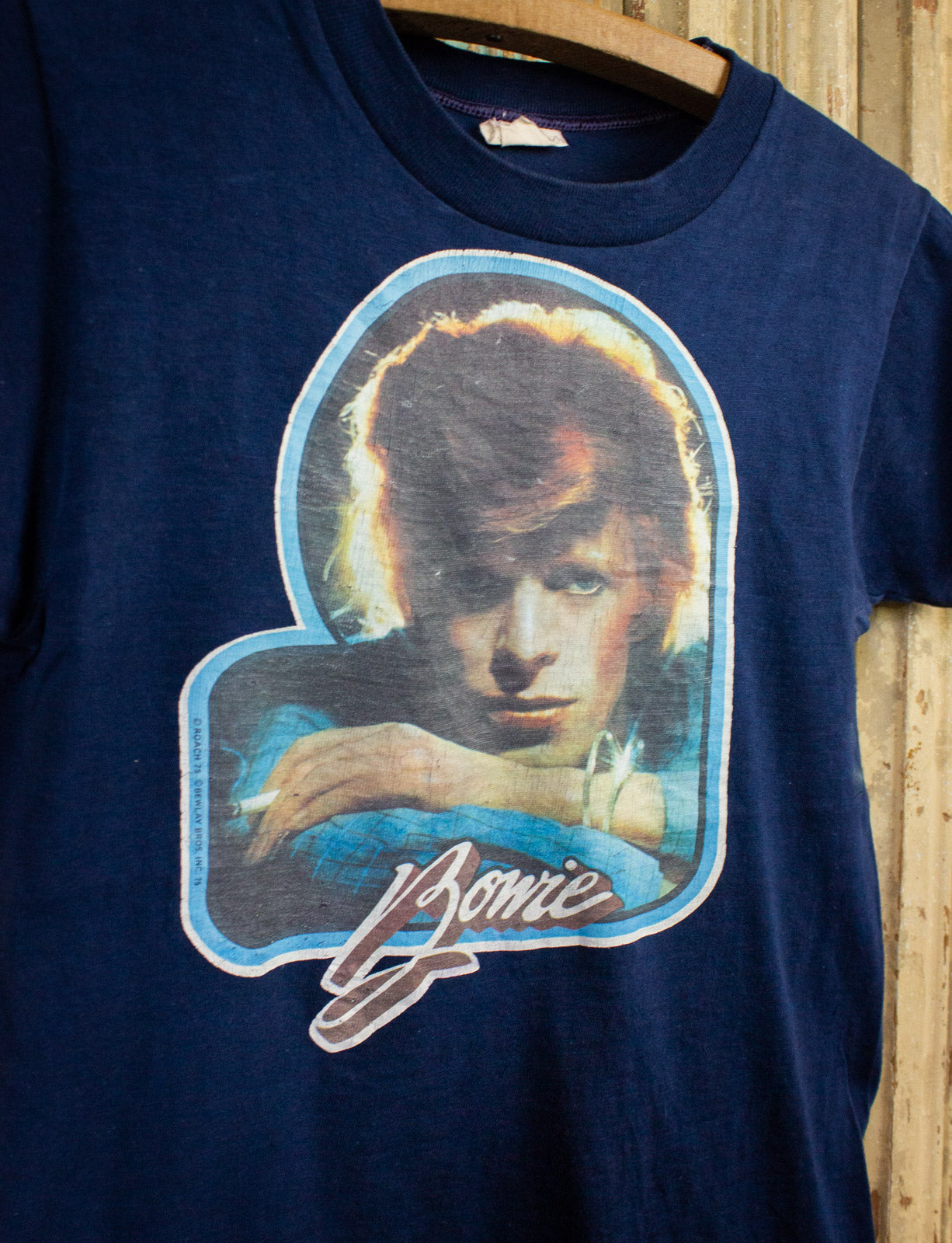 Vintage David Bowie Young Americans Iron On Concert T Shirt 1975 XS