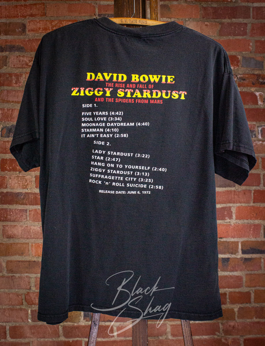Vintage David Bowie Ziggy Stardust Concert T Shirt 1998 Black XL