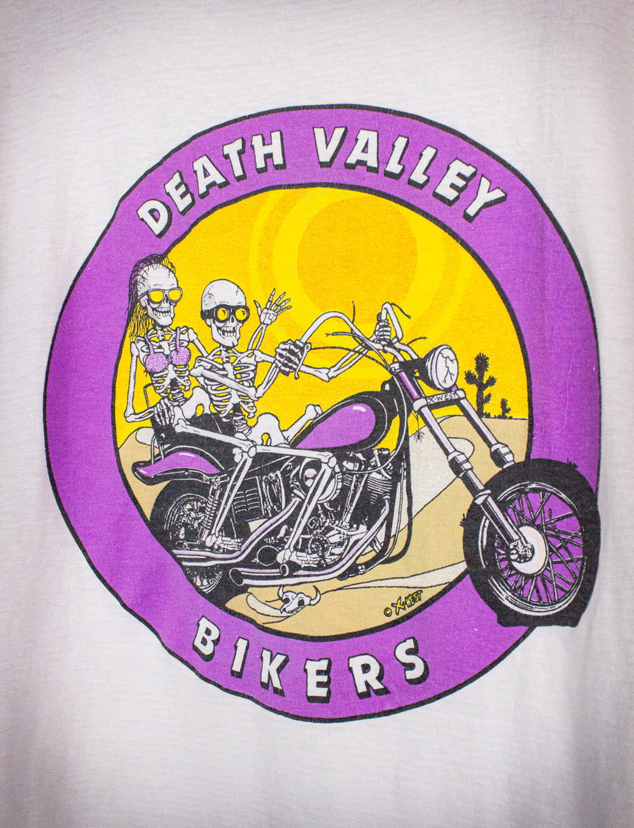 Vintage Death Valley Bikers Graphic T Shirt 90s XL