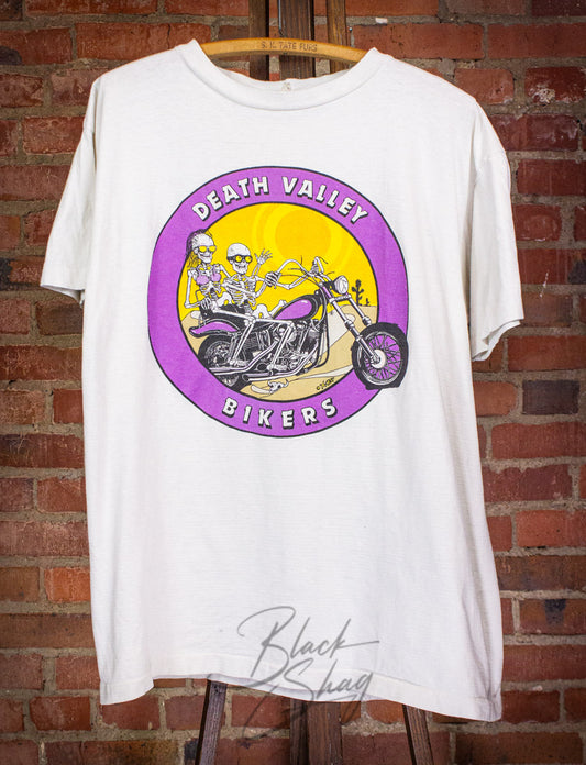 Vintage Death Valley Bikers Graphic T Shirt 90s XL