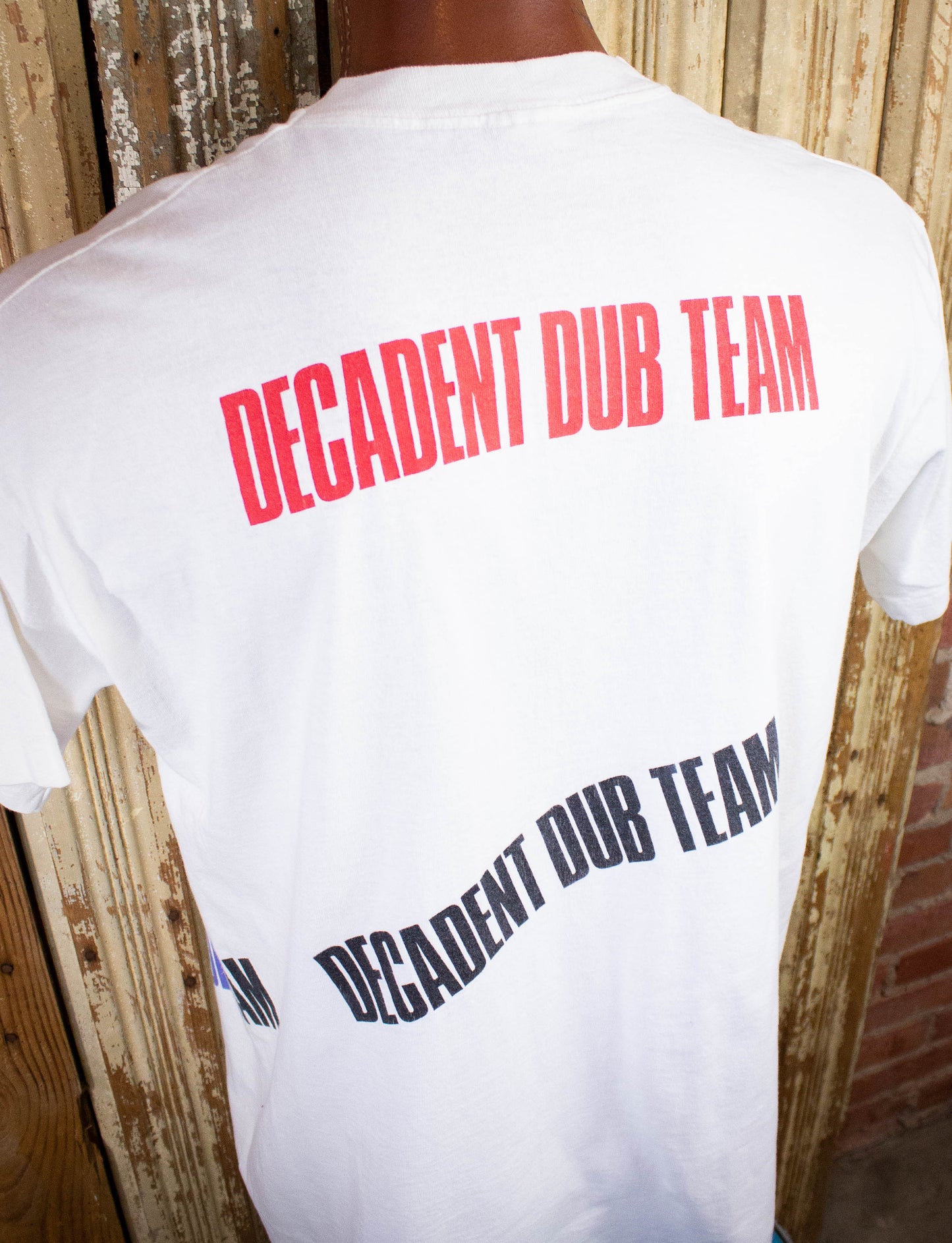 Vintage Decadent Dub Team Concert T Shirt 90s White XL