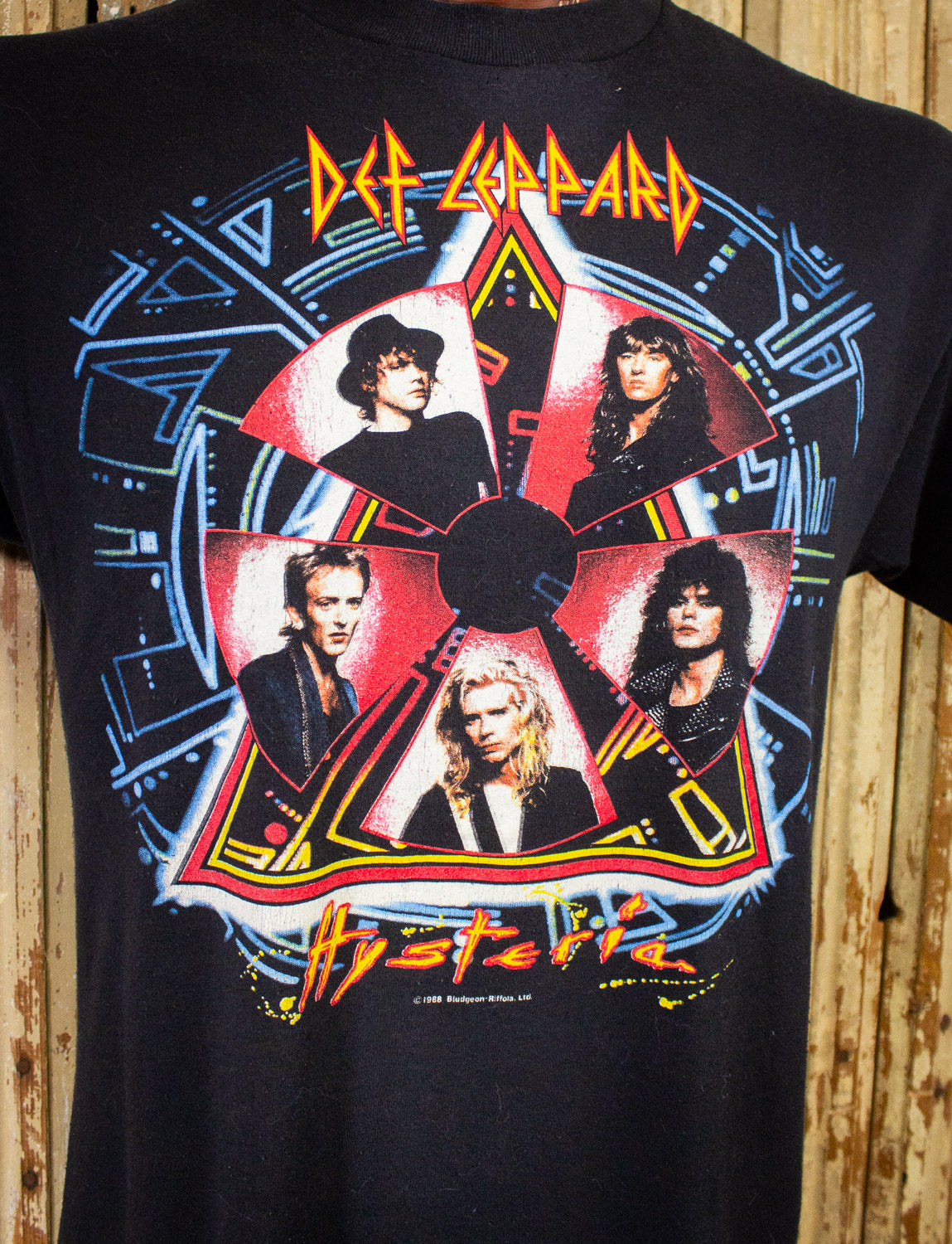 Vintage Def Leppard Hysteria Concert T Shirt 1988 Black Large