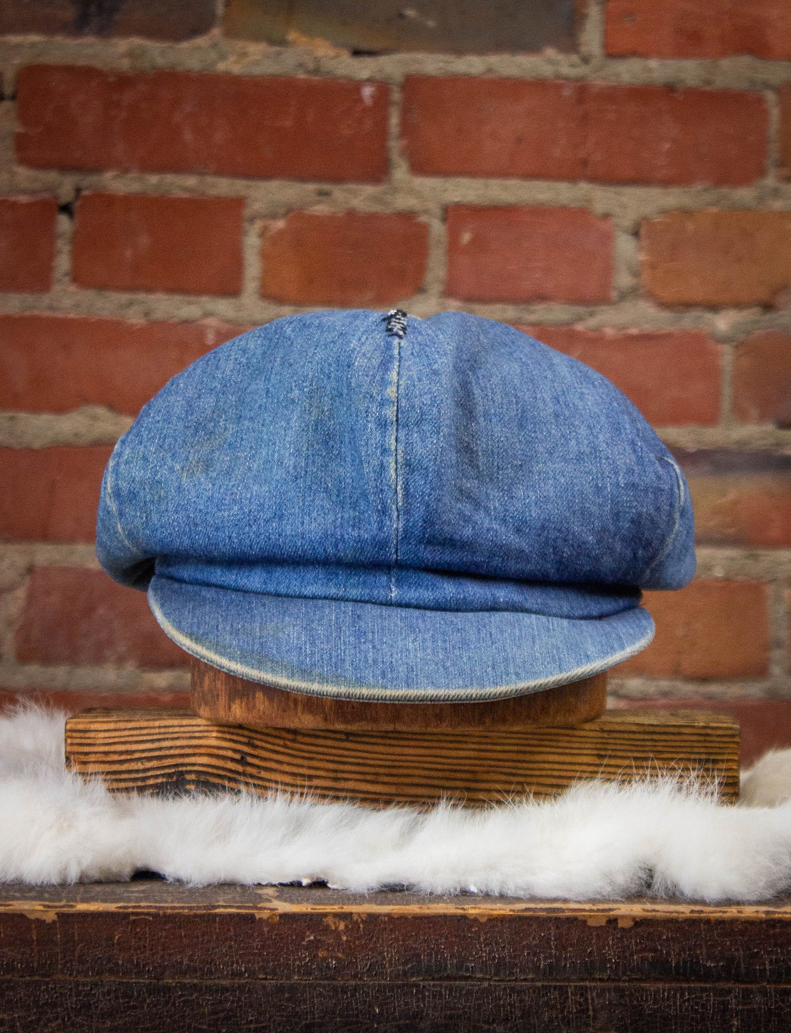 Vintage Denim Floppy Hat 70s Medium