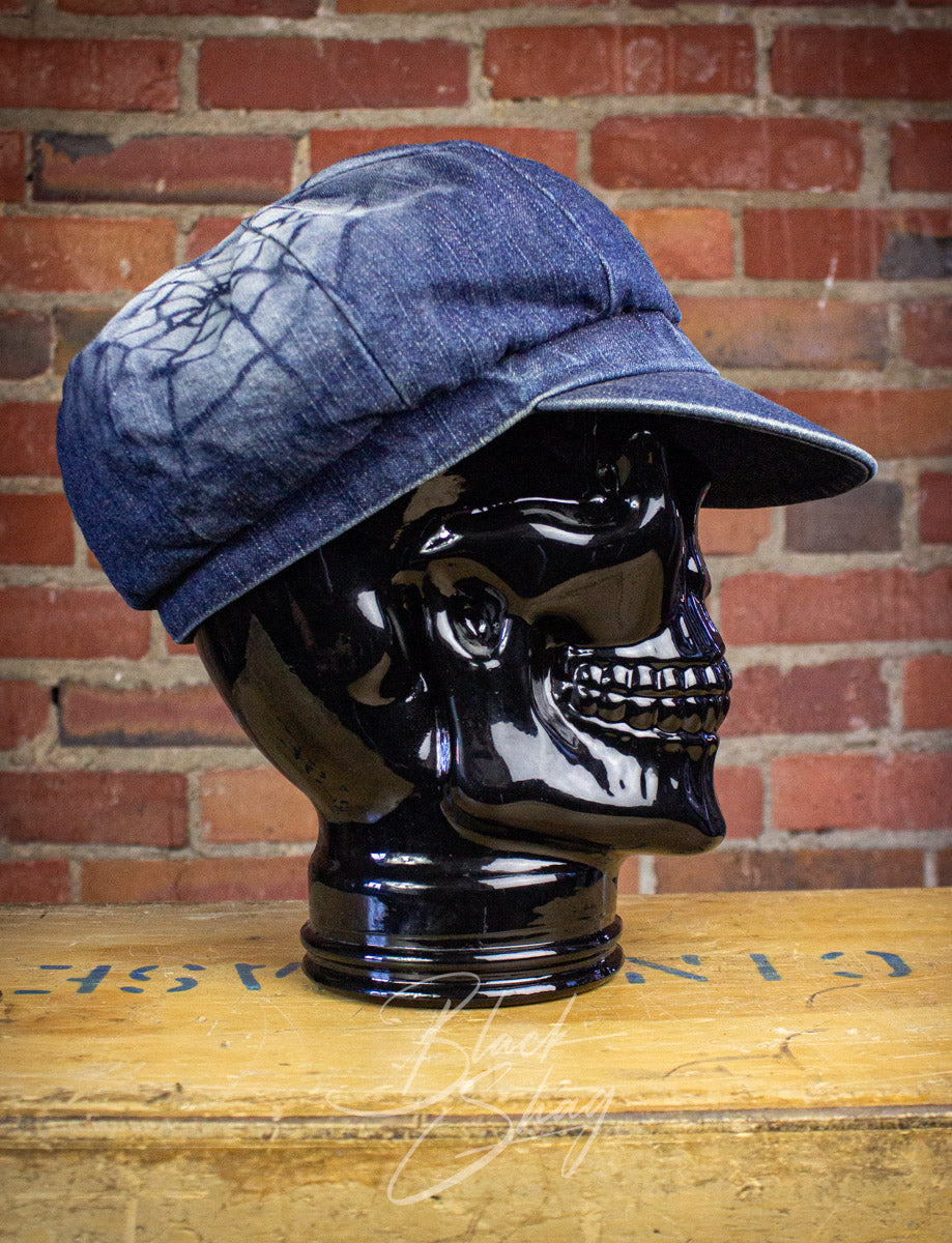 Vintage Denim Spider Floppy Hat 70s