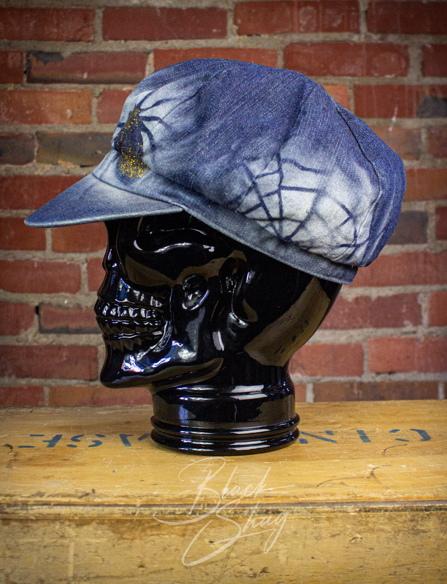 Vintage Denim Spider Floppy Hat 70s
