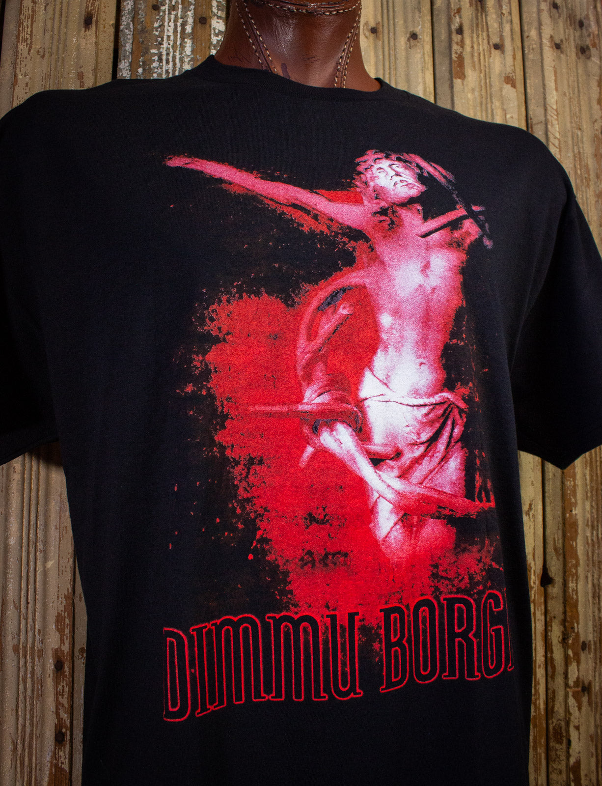 Vintage Dimmu Borgir Puritanical Euphoria Misanthropia Concert T Shirt 2001 Black XL