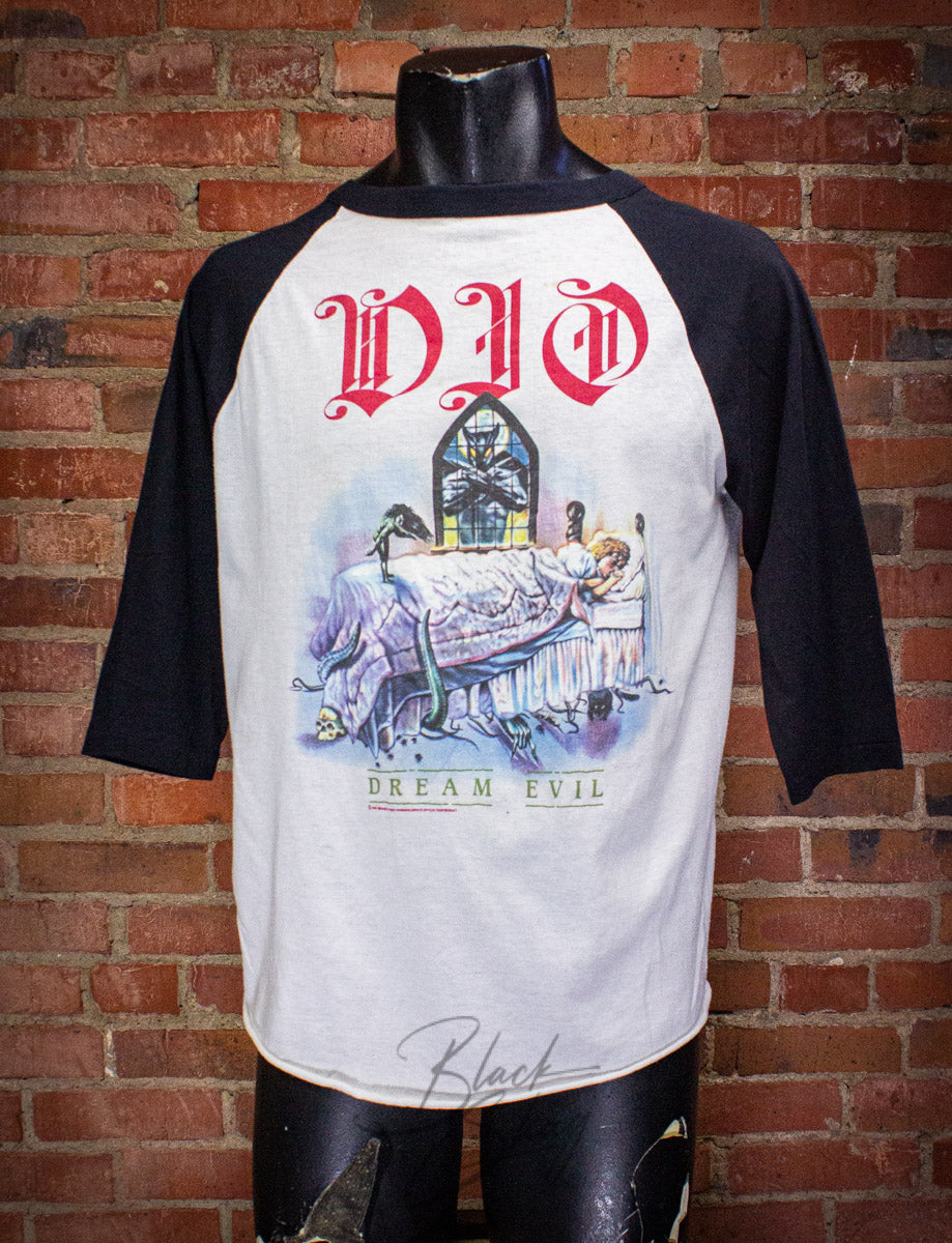 Vintage Dio Dream Evil Raglan Concert T Shirt 1987 Large