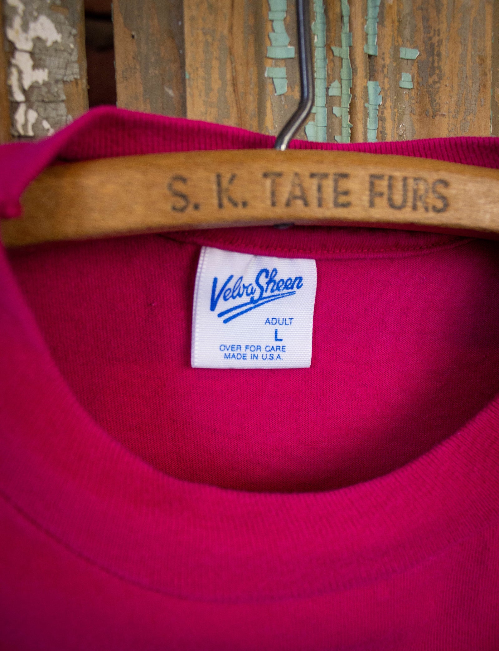 Vintage Disney Goofy Velva Sheen Graphic T-Shirt Pink 1990s L