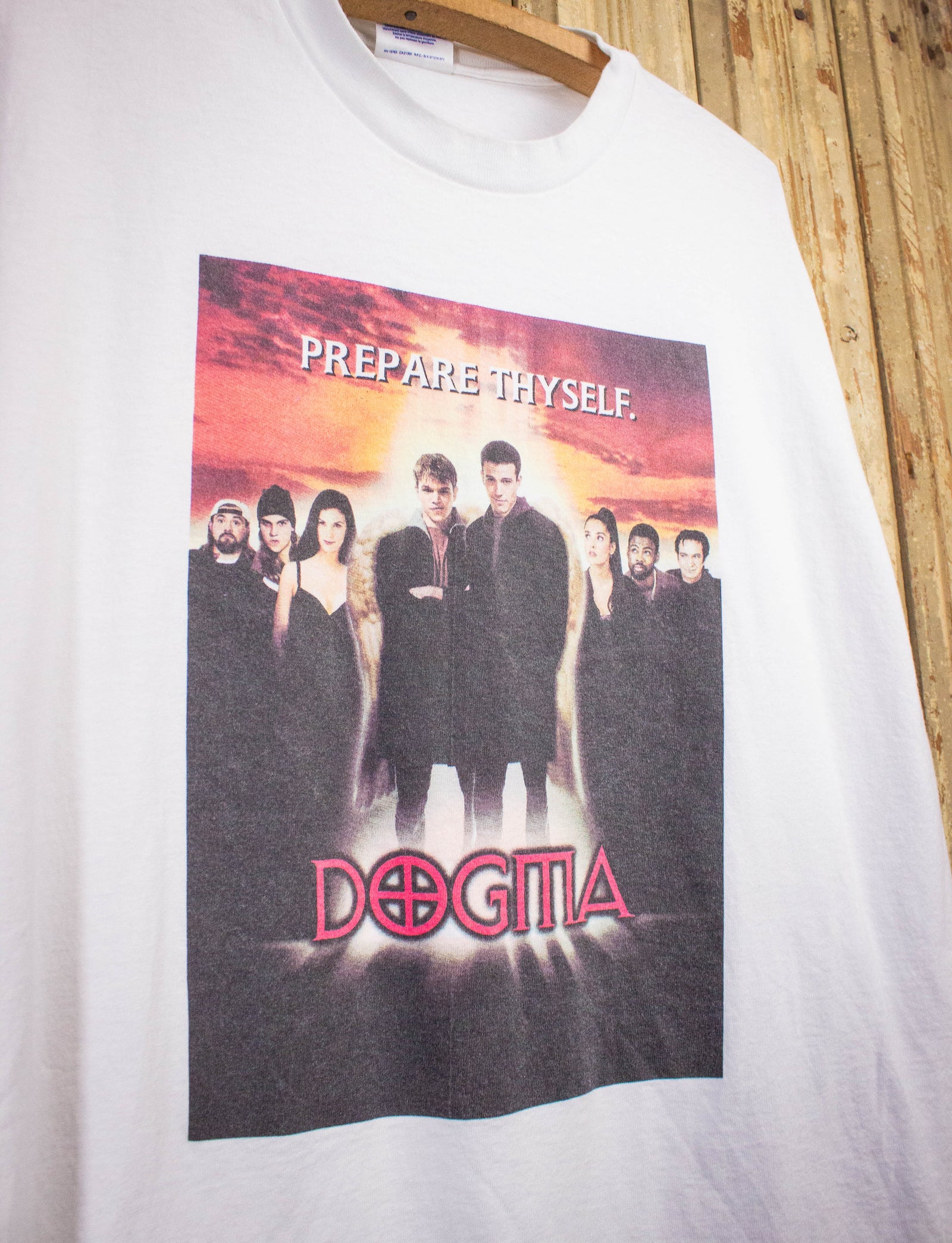 Vintage Dogma Movie Promo Graphic T Shirt 1999 White XL