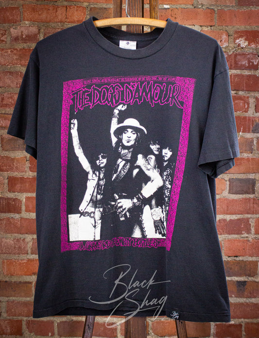 Vintage Dogs D'Amour Graveyard of Empty Bottles Concert T Shirt 1988 Black Large