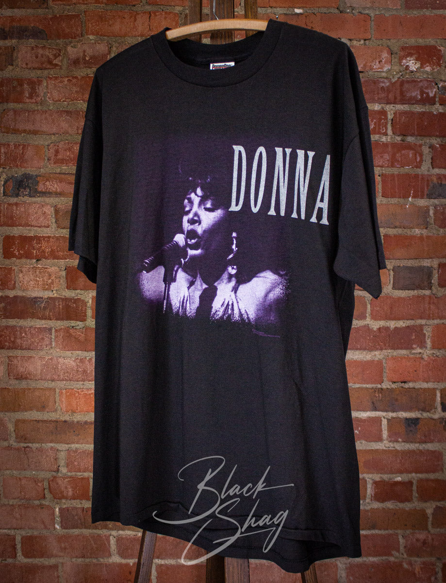 Vintage Donna Summers Midnight Concert T Shirt 1996 Black XL